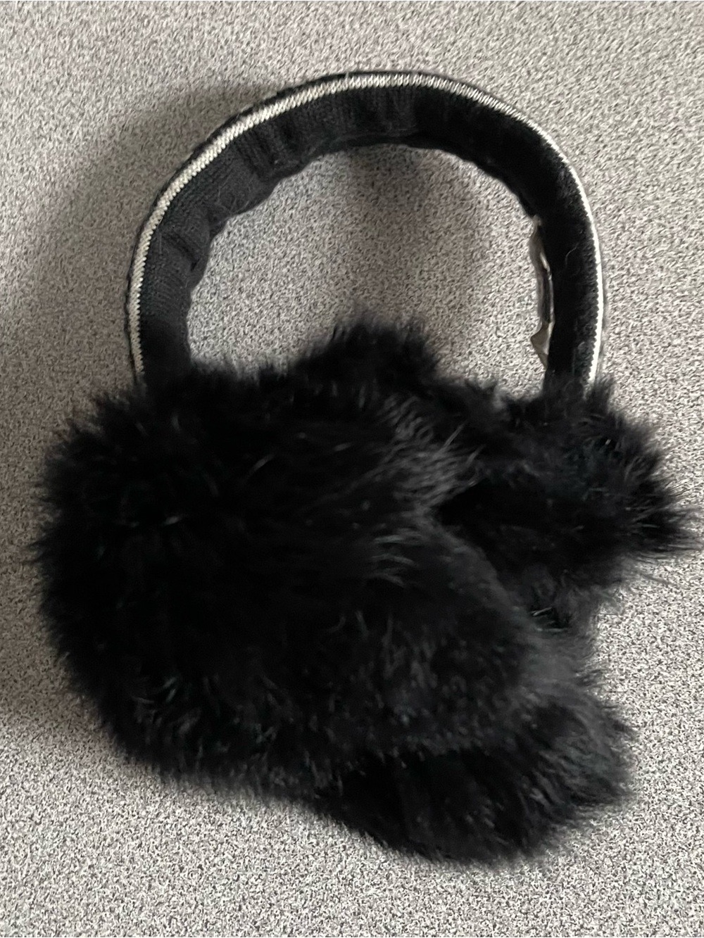 Michael Kors Black Faux Fur Ear Warmers - Picture 5 of 7